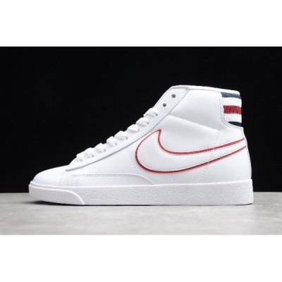 Nike Blazer Mid Premium Beyaz / Siyah / Mavi / Kırmızı Kaykay Ayakkabı Türkiye - MRK0OBPW